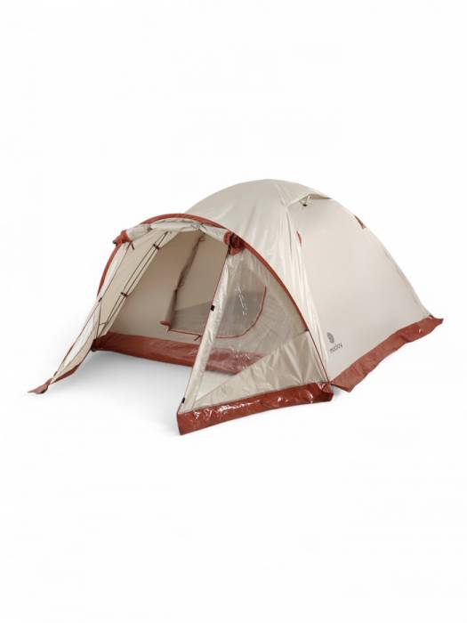 Палатка туристическая 2-местная maclay katun ume cool 2,   325×160×120 см, трекинговая, двухслойная, с тамбуром, бежевая